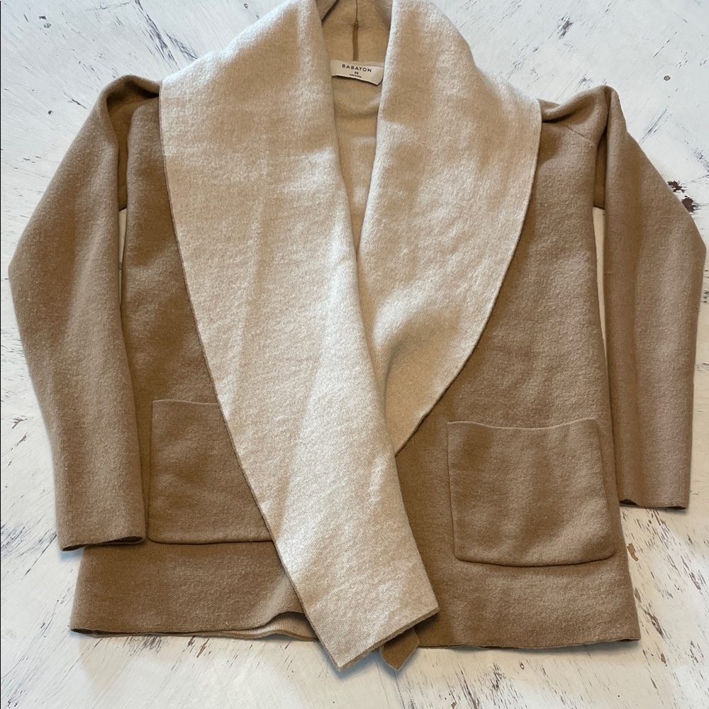 Babaton Merino Wool Cardigan